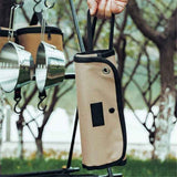 Tableware storage Tableware arranged neatly, at a glance, easy to use portable outdoor Cutlery storage jar (khaki)Storage bag only, tableware not included In Australia - Darrahopens