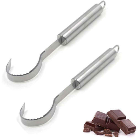 2pcs Chocolate Cheese Butter Shaver, Slicer Hook Shape Cake Decorations Graters Shavings Knife, Planer Baking Utensils In Australia - Darrahopens