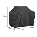 Grill Cover, BBQ Gas Grill Cover for Outdoor Grill, Waterproof, Anti-UV, Rip-Proof, Fade Resistant Material, Barbecue Cover Black 100*66*80cm In Australia - Darrahopens