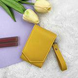 2pcs PU Leather Lipstick Storage Box with Mirror - Mini Makeup Pouch for Travel - Cute Lipstick Holder Organizer for Purse Fits 3 Lipsticks In Australia - Darrahopens