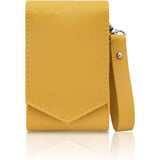 2pcs PU Leather Lipstick Storage Box with Mirror - Mini Makeup Pouch for Travel - Cute Lipstick Holder Organizer for Purse Fits 3 Lipsticks In Australia - Darrahopens