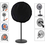 Dustproof & Waterproof Fan Cover for Diameter 70cm Oscillating Pedestal Fan Storage, Black, Oxford Fabric, Washable, Reusable, Easy to Install, 1 Pack In Australia - Darrahopens