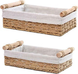 Paper Rope Decorative Toilet Paper Baskets & Bathroom Organizer for Toilet Tank Top, Shelves, Bedroom, Countertop,Home,Office Storage Bins, 2 Pack,Beige In Australia - Darrahopens