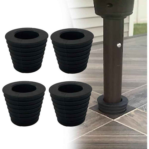 Patio Umbrella Cone Wedge Spacer for Table Hole, Outdoor Parasol Anti-Rock Stand Base, Fits Diameter 1-1/2" Pole (4pcs)rubber version