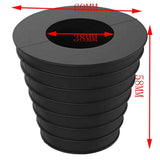 Patio Umbrella Cone Wedge Spacer for Table Hole, Outdoor Parasol Anti-Rock Stand Base, Fits Diameter 1-1/2" Pole (4pcs)rubber version
