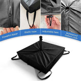 Patio Umbrella Base Cover, 600D Outdoor Heavy Duty Waterproof Anti-UV Square Umbrella Stand Base Covers, (Black)