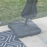 Patio Umbrella Base Cover, 600D Outdoor Heavy Duty Waterproof Anti-UV Square Umbrella Stand Base Covers, (Black)