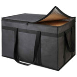 Insulated Food Delivery Bag Cooler Bags Keep Food Warm Catering Therma for doordash Catering cooler bags insulated catering bag   shopper accessories hot  (Black) In Australia - Darrahopens
