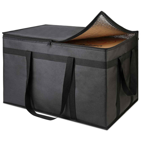 Insulated Food Delivery Bag Cooler Bags Keep Food Warm Catering Therma for doordash Catering cooler bags insulated catering bag   shopper accessories hot  (Black) In Australia - Darrahopens