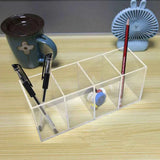 Clear Acrylic Pen Holder Makeup Brushes Organizer Holder Eyebrow Pen Container Bathroom Storage Square Cube Deep Organizer Countertop Storage Pencil Display In Australia - Darrahopens