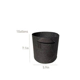 8Pack Lily Plant Pots for Pond, Thickened Nonwoven Plant Fabric Pots with Handles, Durable Breathe Reusable Fabric Plant Bags for Aquatic Plants, Potato, Carrot, Onion, Flower