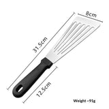 Fish Spatula,Stainless Steel Fish Turner,Flexible Metal Spatula for Flipping Fish,Eggs,Crepes, Steaks,Burgers and Baking,Rust-Proof & Corrosion-Resistant In Australia - Darrahopens