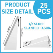 (25 pcs) White Aluminum Gutter Wedge for 5 Inch K-Style Gutters- Use to Level Your Rain Gutters When Fascia is at an Angle. For use with 3/12 Through 5/12 Roof Pitch In Australia - Darrahopens