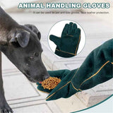 Animal Handling Gloves - Bite Proof, Long Protective, Durable Gloves for Cat, Dog, Snake, Falcon, Zoo Workers, Animal Handling Bite-Resistant（60cm） In Australia - Darrahopens