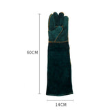 Animal Handling Gloves - Bite Proof, Long Protective, Durable Gloves for Cat, Dog, Snake, Falcon, Zoo Workers, Animal Handling Bite-Resistant（60cm）