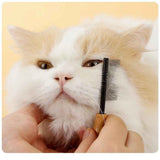 Upgraded Black pet face comb, cat and dog comb, bear dense teeth, needle comb, mouth brush, flea comb supplies In Australia - Darrahopens