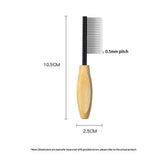 Upgraded Black pet face comb, cat and dog comb, bear dense teeth, needle comb, mouth brush, flea comb supplies In Australia - Darrahopens