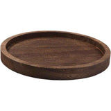 Wooden Black Round Tea Cup Tray Home Serving Plate Tea Coasters for Coffee Wooden for Drinks Bottom for Drinking Cup Coaster Wood 1Pcs（carbon black） In Australia - Darrahopens
