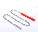 2pcs Metal Dog Chain, Dog Tie Out Cable, Dog Runner for Yard, Dog Cable for Camping Hiking Running Parks(Red 2.0mm*120cm) In Australia - Darrahopens