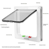 Pets Standard Cat and Small Pet Door,  Magnetic Pet Door Kit White, Weather-Resistant Cat Door for Cats & Doggy（20*19*5cm） In Australia - Darrahopens