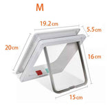 Pets Standard Cat and Small Pet Door,  Magnetic Pet Door Kit White, Weather-Resistant Cat Door for Cats & Doggy（20*19*5cm） In Australia - Darrahopens