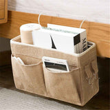 Bedside Caddy Hanging Organizer Bedside Storage Bag for Bunk and Hospital Beds  (flat mouth khaki color) In Australia - Darrahopens