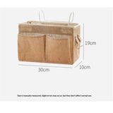 Bedside Caddy Hanging Organizer Bedside Storage Bag for Bunk and Hospital Beds  (flat mouth khaki color) In Australia - Darrahopens