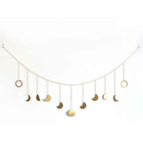 Wall Hanging Boho Aesthetic Room Decor Metal Moons Garland Hanging Art Bohemian Home Decoration for Girls Room Nursery Bedroom Livingroom Dorm, Ideal, Gold In Australia - Darrahopens