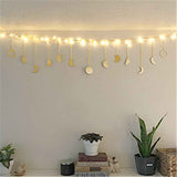 Wall Hanging Boho Aesthetic Room Decor Metal Moons Garland Hanging Art Bohemian Home Decoration for Girls Room Nursery Bedroom Livingroom Dorm, Ideal, Gold In Australia - Darrahopens