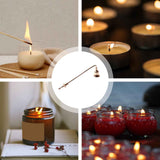 Candle Snuffer Home Collection – Refined Elegance with Elongated Thin Handle – Candle Wick Accessory , Elegant Candles Accessory（golden） In Australia - Darrahopens