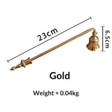 Candle Snuffer Home Collection – Refined Elegance with Elongated Thin Handle – Candle Wick Accessory , Elegant Candles Accessory（golden） In Australia - Darrahopens