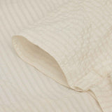 Light Striped Window Treatment Valance Curtains for Kitchen Living Room, 42" W x 18" L, 1 Panel beige