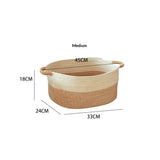 Medium Rope Basket with Handles, Medium Storage Basket, Home Decor Organizer for Towels,toys, Books & Magazines In Australia - Darrahopens