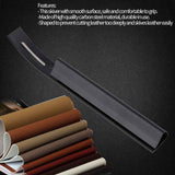 DIY Leather Surface Treatment Arc Thinning Knife Thinning Tool Leather Thinning Knife Leather Carving Tool Peeling Knife With three blades（Black） In Australia - Darrahopens