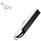 DIY Leather Surface Treatment Arc Thinning Knife Thinning Tool Leather Thinning Knife Leather Carving Tool Peeling Knife With three blades（Black） In Australia - Darrahopens