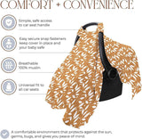 Kid Carseat Cover - Cotton Shade Canopy, Infant Shield | Long Lasting Stroller Carrier Protector, Breathable Seat Cover,Travel Baby Girl  Toddler Pram Use（yellow leaves） In Australia - Darrahopens