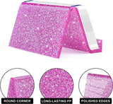 3pcs Business Card Holder for Desk, Acrylic Business Card Holders Shine Card Stand Organizer Cards Display for Office Exhibition, Purple（pink） In Australia - Darrahopens