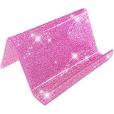 3pcs Business Card Holder for Desk, Acrylic Business Card Holders Shine Card Stand Organizer Cards Display for Office Exhibition, Purple（pink） In Australia - Darrahopens