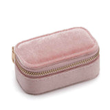 Mini Jewelry Travel Case, Velvet Small Travel Jewelry Box, Portable Jewelry Travel Organizer Box for Rings Earrings Necklaces （Pink） In Australia - Darrahopens
