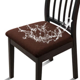 Waterproof Seat Covers for Dining Room Chairs Set of  with Stretch Bench Slipcover Jacquard Chair Covers Removable Washable Kitchen Chair Seat Cushion Protector 5pcs In Australia - Darrahopens