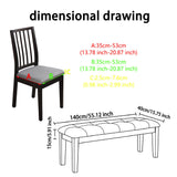 Waterproof Seat Covers for Dining Room Chairs Set of  with Stretch Bench Slipcover Jacquard Chair Covers Removable Washable Kitchen Chair Seat Cushion Protector 5pcs In Australia - Darrahopens