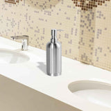 Soap Dispenser , Stripe Design Dish Soap Dispenser Brushed Nickel, Refillable Liquid Hand Soap Dispenser for Bathroom, Kitchen Soap Dispenser Premium Stainless Steel In Australia - Darrahopens