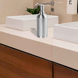 Soap Dispenser , Stripe Design Dish Soap Dispenser Brushed Nickel, Refillable Liquid Hand Soap Dispenser for Bathroom, Kitchen Soap Dispenser Premium Stainless Steel In Australia - Darrahopens