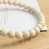 2 Pcs Towel Rack Handmade Wooden Bead Towel Ring Wall Mounted Farmhouse Hand Towel Holder for Bathroom Decor In Australia - Darrahopens