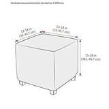 Waterproof  Cover Square Storage  Jacquard Stretch Footrest Foot Stool Cover Square Folding Storage Stool Protector with Elastic Band  Pink In Australia - Darrahopens