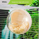 Bird Nest for Cage Bite-Resistant, Washable Clear Observation Small Bird House Hanging, Warm Birds Bed Plush Hut, Parakeet Nest to Lay Eggs Breeding Sleeping（white） In Australia - Darrahopens