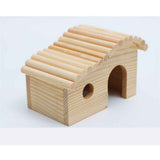 Hamster Wooden House with Windows Rat Wood Hideout Small Animal Climbing Play Hut for Dwarf Hamster Sugar Gliders Gerbil In Australia - Darrahopens