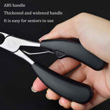 Toenail Clippers Ingrown or Thick Toe Nail Clippers for Men, Toenail Cutters Nipper Precision Diabetic Pedicure Tool Curved Edge, (Bull horn pliers) In Australia - Darrahopens