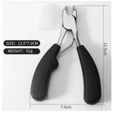Toenail Clippers Ingrown or Thick Toe Nail Clippers for Men, Toenail Cutters Nipper Precision Diabetic Pedicure Tool Curved Edge, (Bull horn pliers) In Australia - Darrahopens