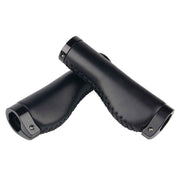 1 Pair Leather Grips Lock On Locking PU Handlebar Grips Grip Handle End Holding Locking Grips for  Mountain Bike(Black) In Australia - Darrahopens